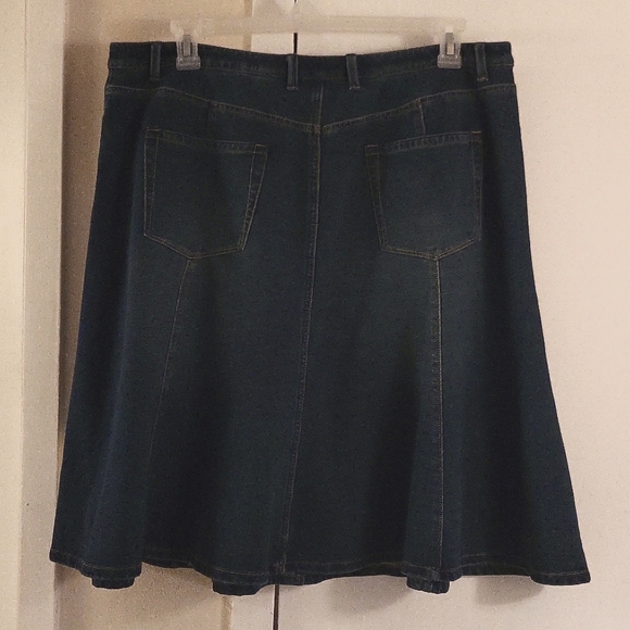 Gored Denim Skirt - Picture 2 of 2